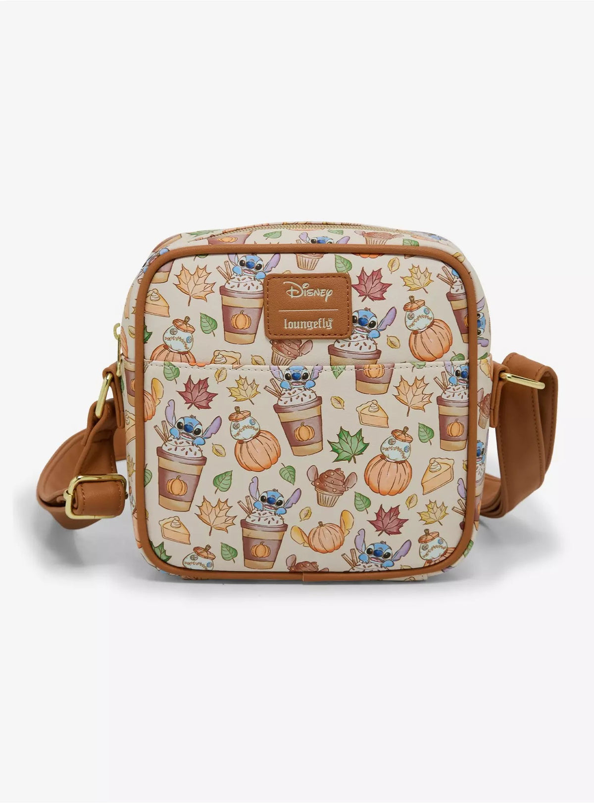Loungefly Disney Stitch & Scrump Pumpkin Treats Camera Crossbody Bag HT/BL