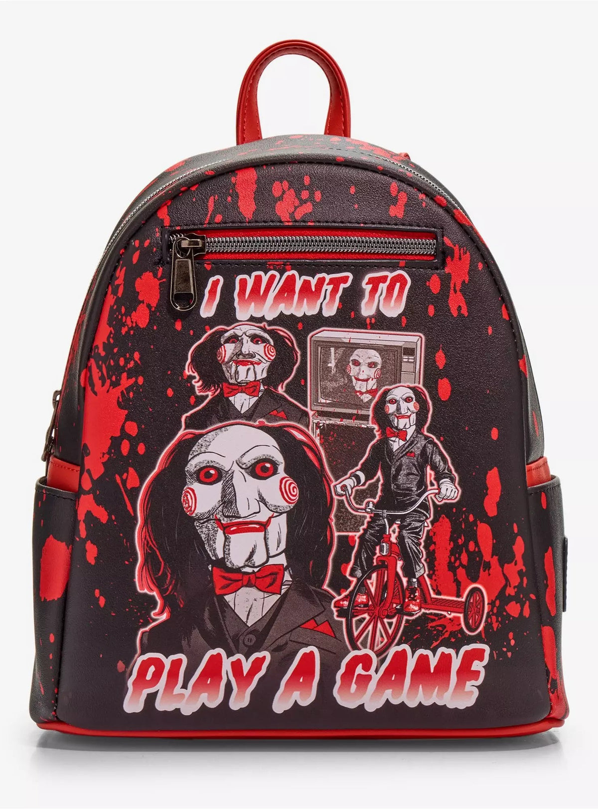 Loungefly Saw Collage Splatter Mini Backpack HT/BL