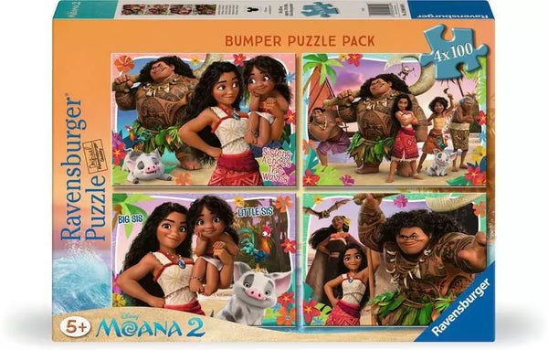 Moana Bumper Pack 4x100pc Puzzles Ravensburger