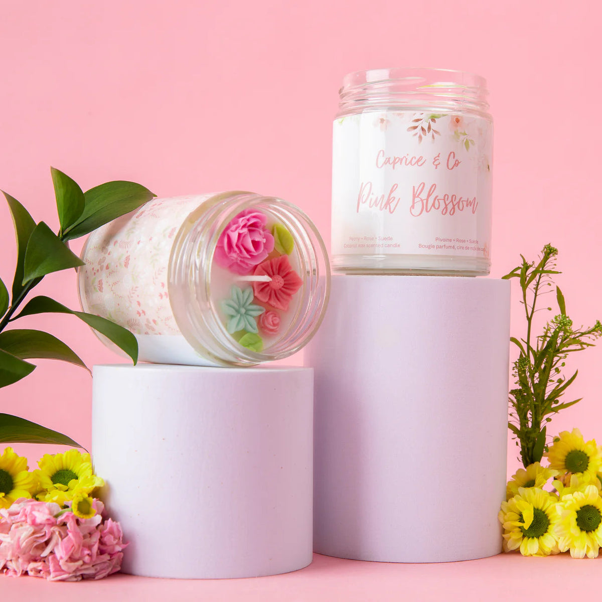 pink blossom chandelle Caprice & co