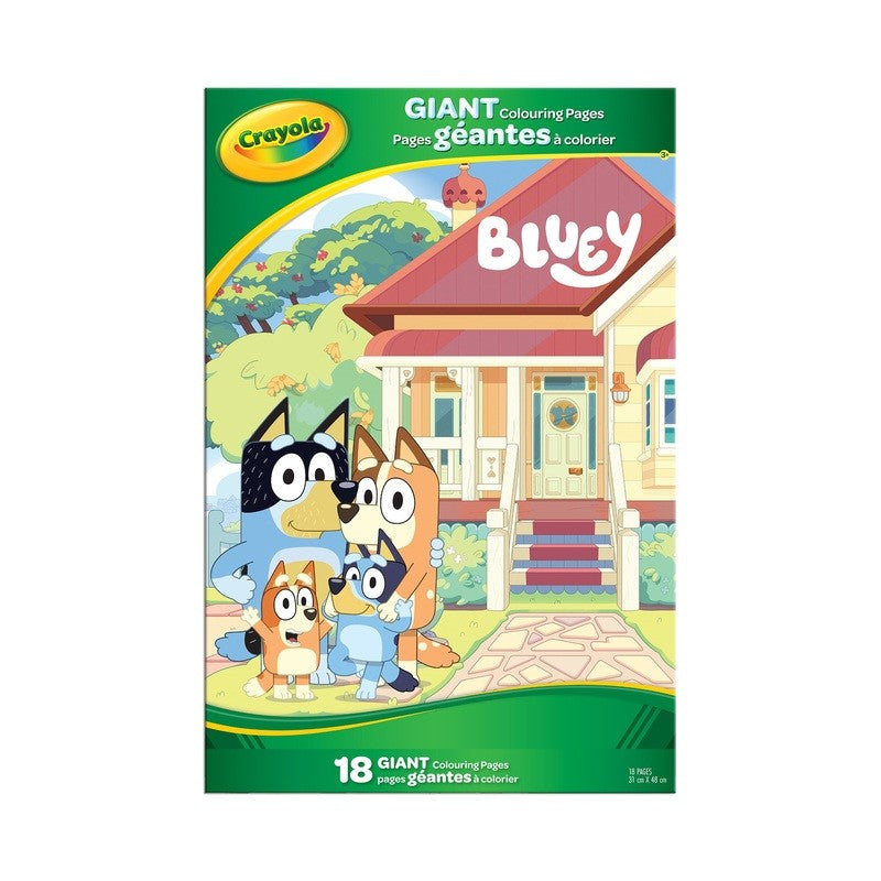 Crayola Giant Colouring Pages, Bluey Crayola