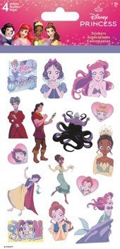 DISNEY PRINCESS AND VILLIANS MANGA-STANDARD 4 SHEET STICKERS Trends