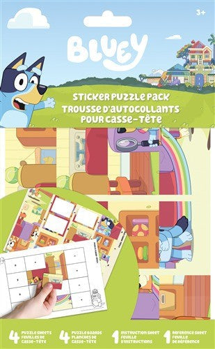 BLUEY BANDIT AND CHILLI ADVENTURES - STICKER PUZZLE PACK Trends