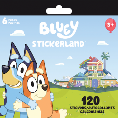 BLUEY - MINI STICKERLAND PADS-6 PG Trends