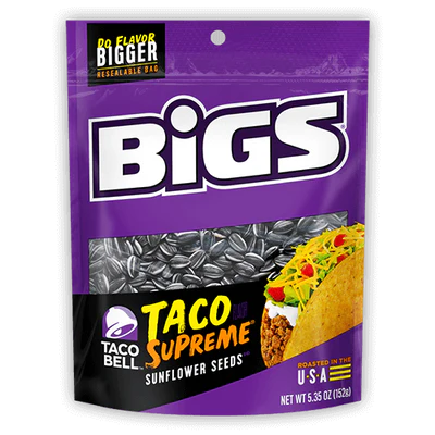 Bigs Sunflower Seeds Taco Supreme Exosweet