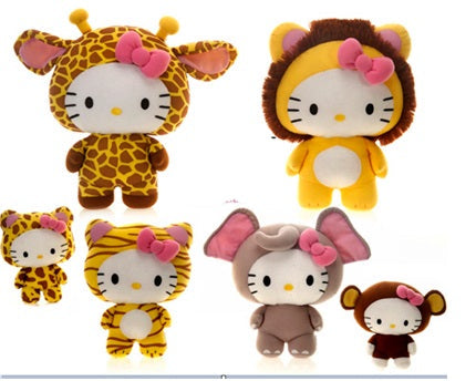 HELLO KITTY ANIMAL DISGUISE - 13IN 4 ASST Ma boutique