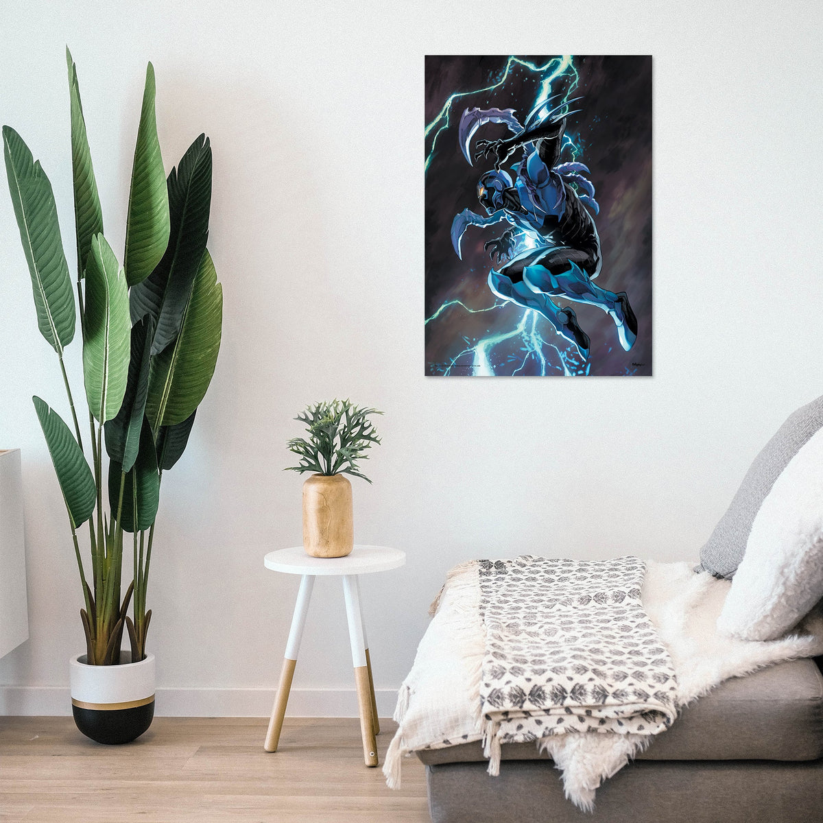 Justice League (Blue Beetle Jump) MightyPrint™ Wall Art