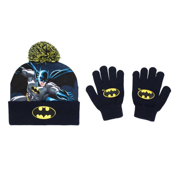 Batman - Pompom Beanie And Glove Set