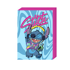 Panneau mural Lilo and Stitch Jamming de 5 po x 7 po x 1,5 po Ma boutique
