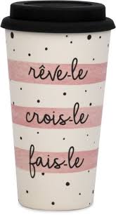 Tasse voy bambou - reve crois fais Ma boutique