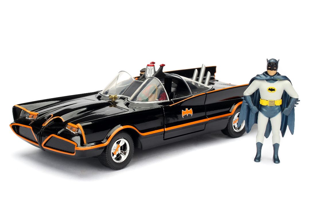 Jada 1/24 "Hollywood Rides" 1966 Classic TV Series Batmobile w/Batman & Robin - Build n' Collect HPD