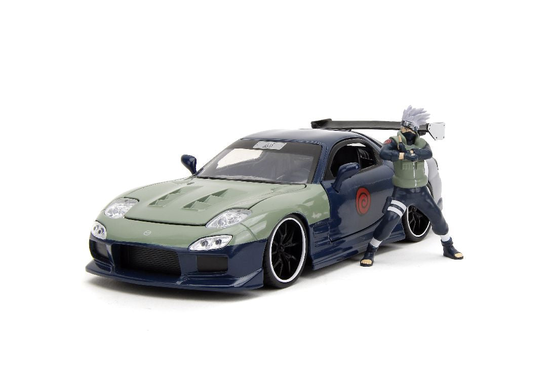 Jada 1/24 "Hollywood Rides" Naruto 1993 Mazda RX-7 with Kakashi Hatake HPD