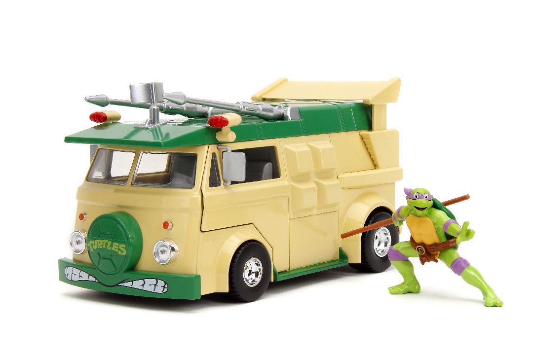 Jada 1/24 "Hollywood Rides" Teenage Mutant Ninja Turtles - Tmnt Party Wagon W/Donatello HPD