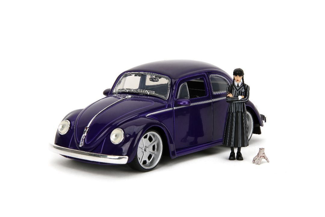 Jada 1/24 "Hollywood Rides" – 1959 VW Beetle w/ Wednesday Addams