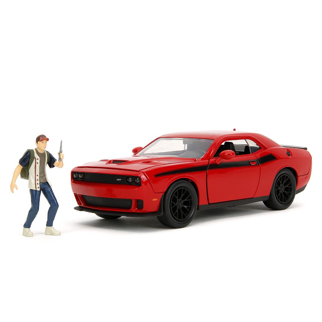 Jada 1/24 "Hollywood Rides" - The Walking Dead - 2015 Dodge Challenger SRT Hellcat w/ Glenn HPD