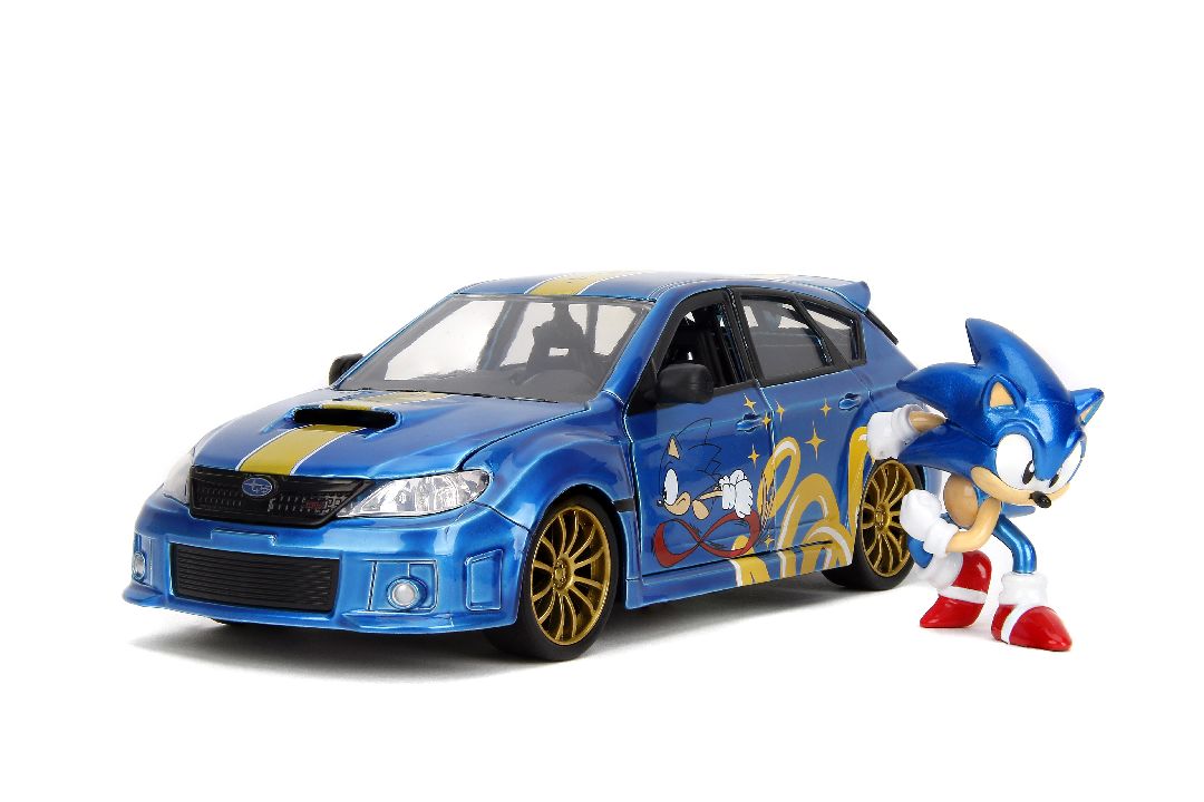 Jada 1/24 "Hollywood Rides" - 2012 Subaru Impreza WRX w/ Sonic The Hedgehog HPD
