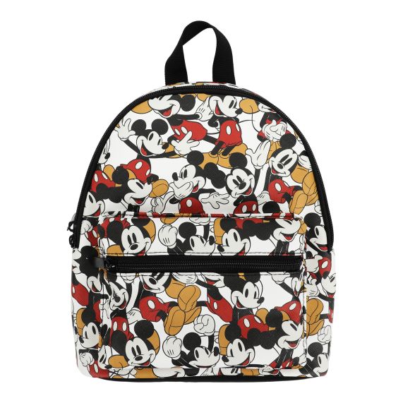 DISNEY - Mickey AOP in white saffiano Backpack Confiserie et cie
