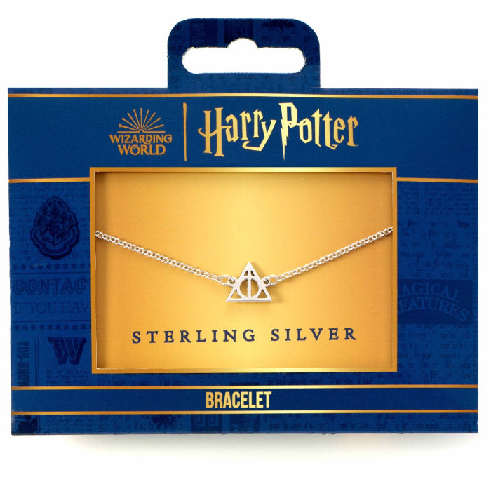 Bracelet à breloques Harry Potter en argent sterling Les Reliques de la Mort Carat shop