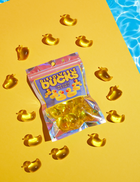 Canards solubles - Perles de bain en forme de canard parfumées au citron Bare Boutique