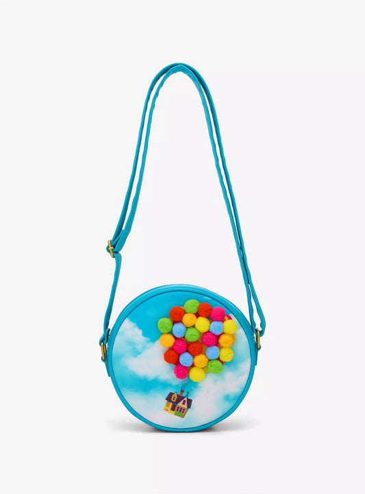 Loungefly Disney Pixar Up Pom Balloons Crossbody Bag HT/BL
