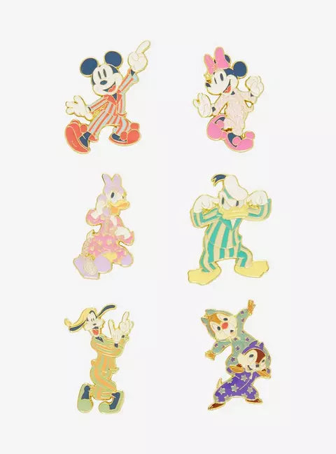 Loungefly Disney Mickey Mouse & Friends Pajamas Blind Box Enamel Pin HT/BL