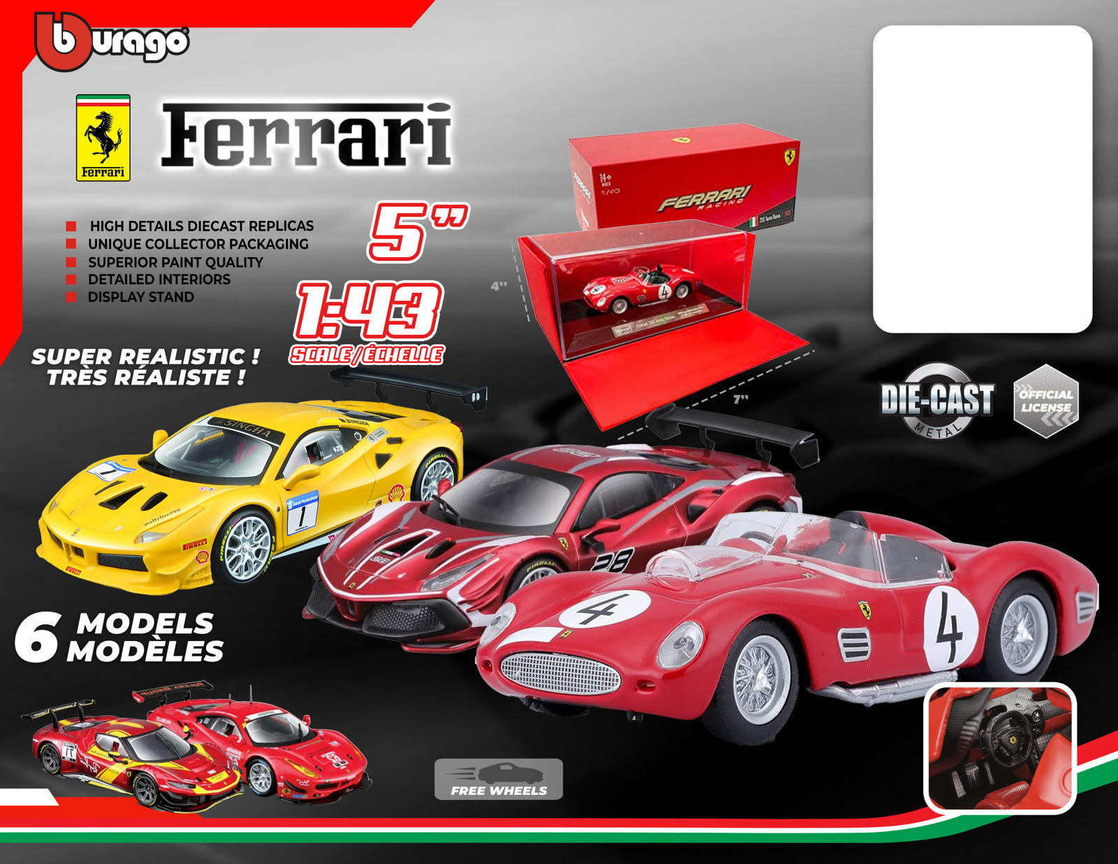 Ferrari racing 1:43 premium Groupe ricochet
