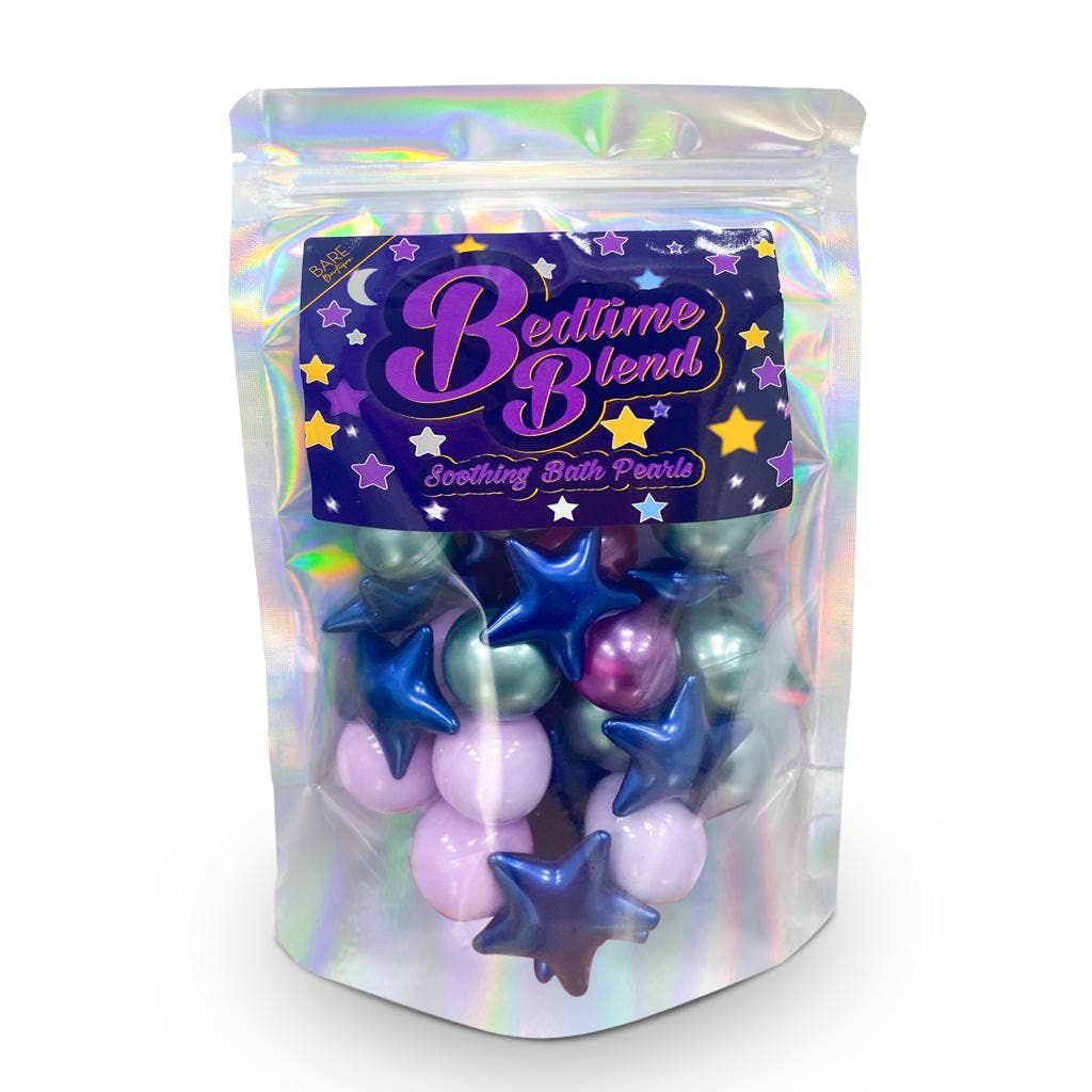 Bedtime Blend - 30 perles de bain. Lavande, noix de coco et lotus. Bare Boutique