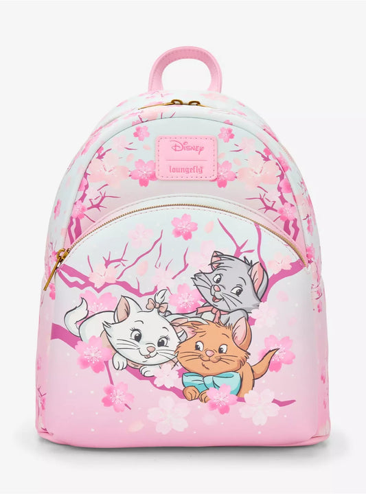 Loungefly Disney The Aristocats Kittens Cherry Blossom Mini Backpack HT/BL