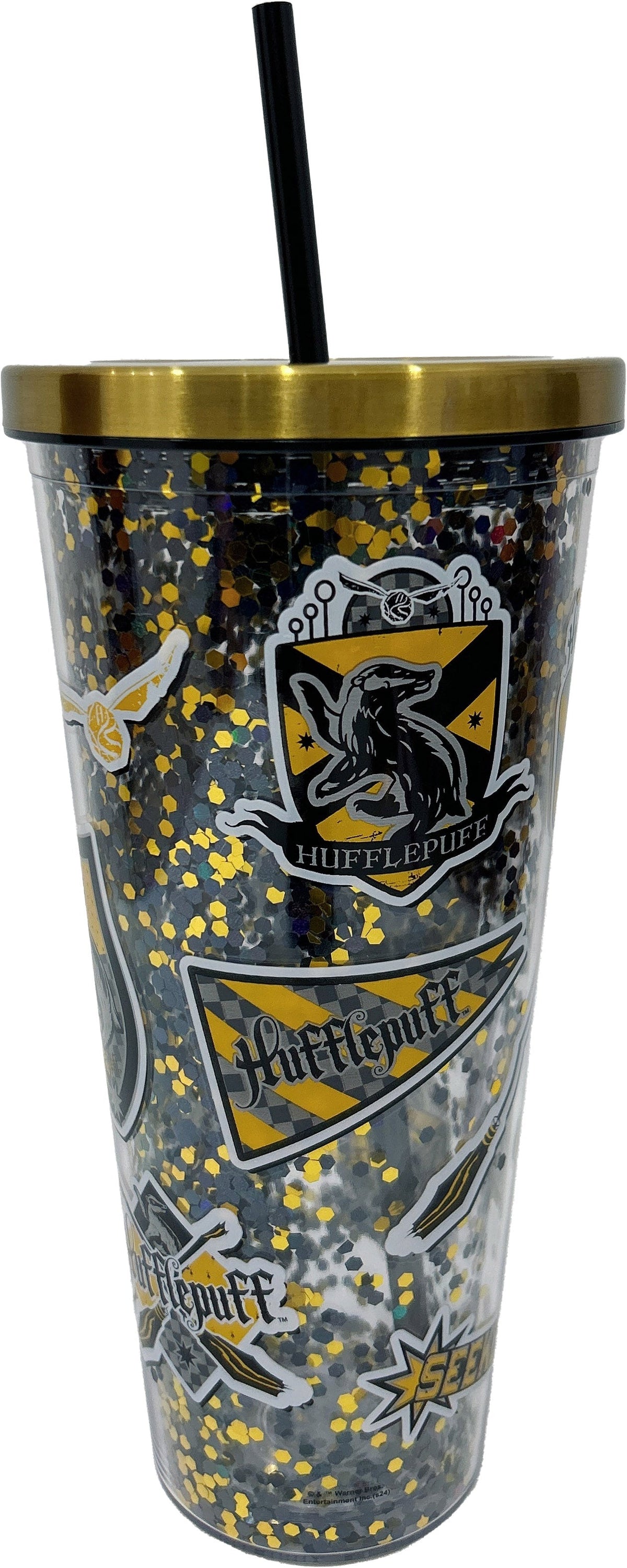 HUFFLEPUFF 32OZ GLITTER CUP Spoontiques