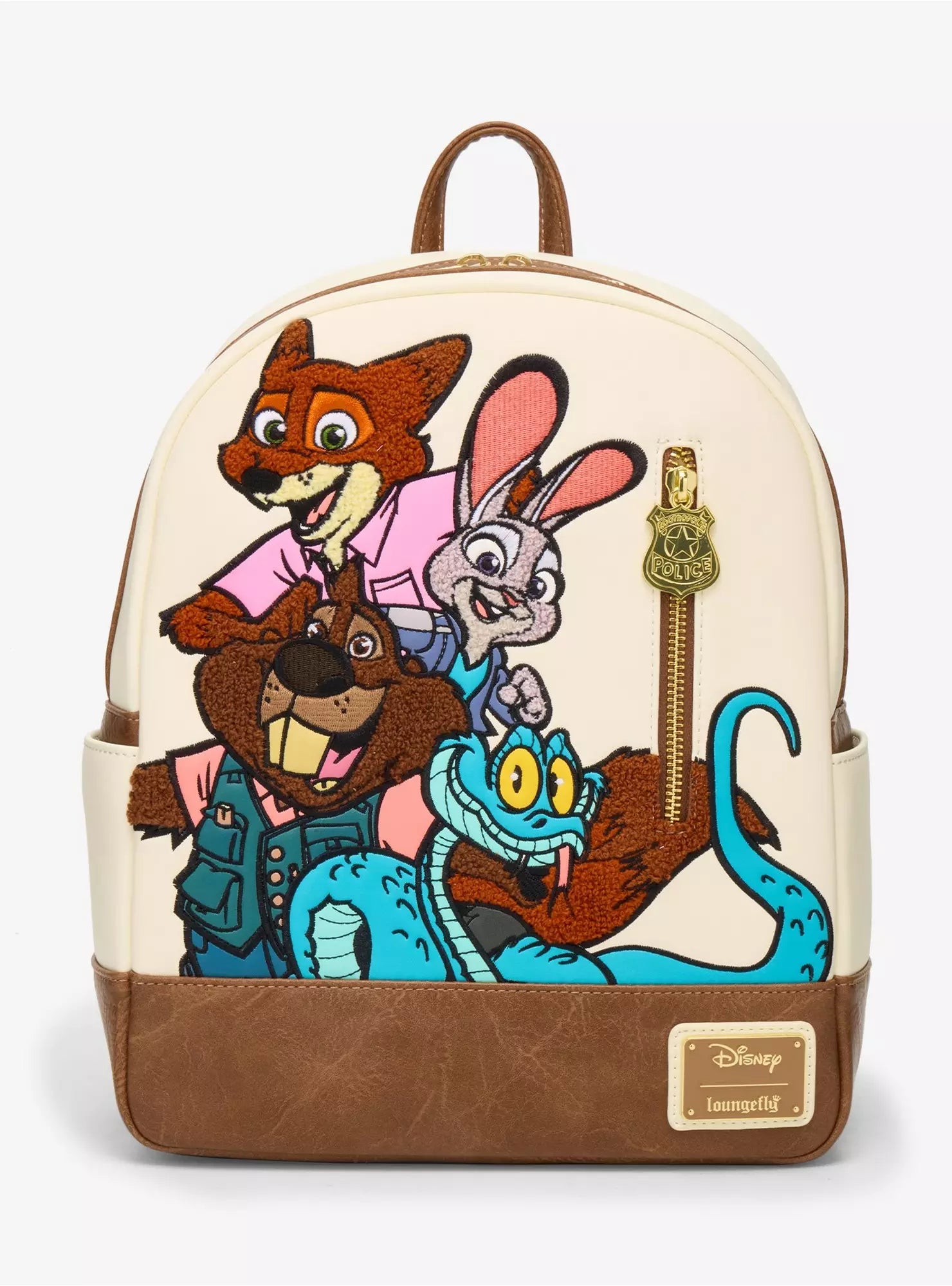 Loungefly Disney Zootopia 2 Chenille Group Portrait Mini Backpack HT/BL