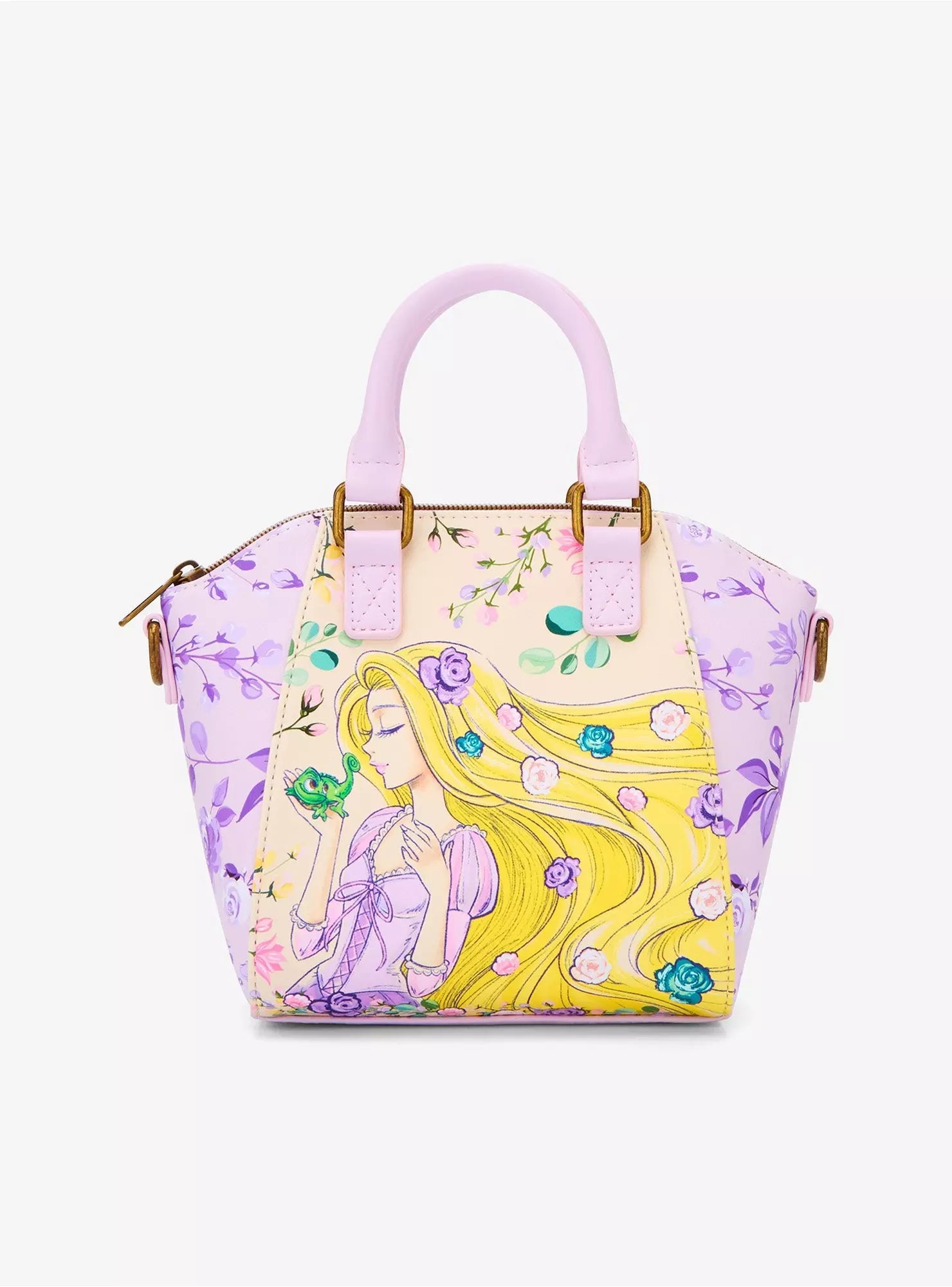 Loungefly Disney Tangled Floral Mini Satchel Bag HT/BL