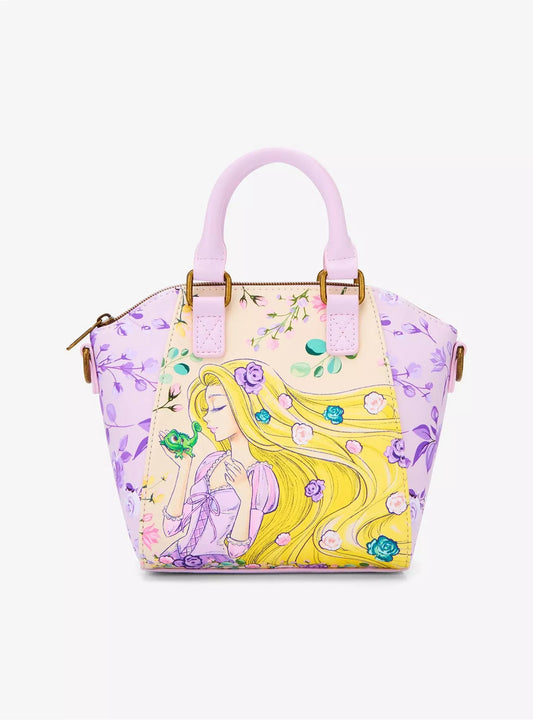 Loungefly Disney Tangled Floral Mini Satchel Bag HT/BL