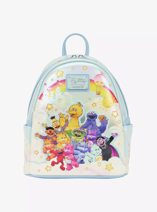 Loungefly Care Bears x Sesame Street Mini Backpack HT/BL