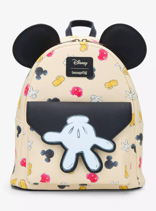 Loungefly Disney Mickey Mouse Hand Mini Backpack HT/BL