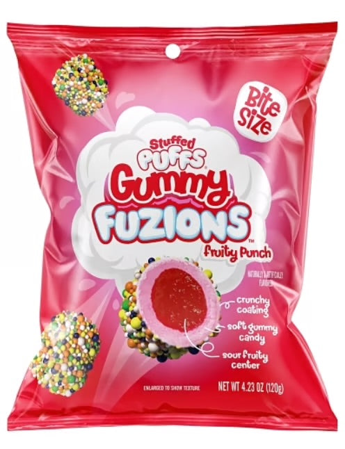 Stuffed Puffs-Gummy Fusion-Fruity Punch Bites 4.23oz (120g) Blackcat