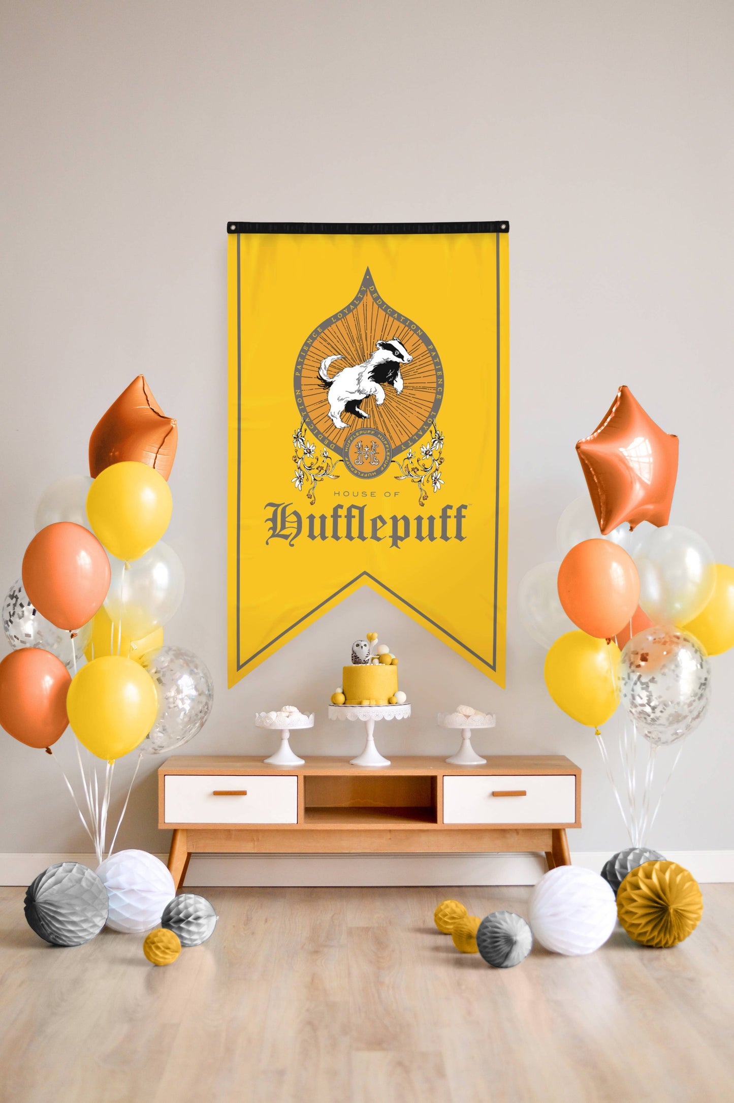 Drapeau Harry Potter avec emblème Poufsouffle (30 x 50 pouces)