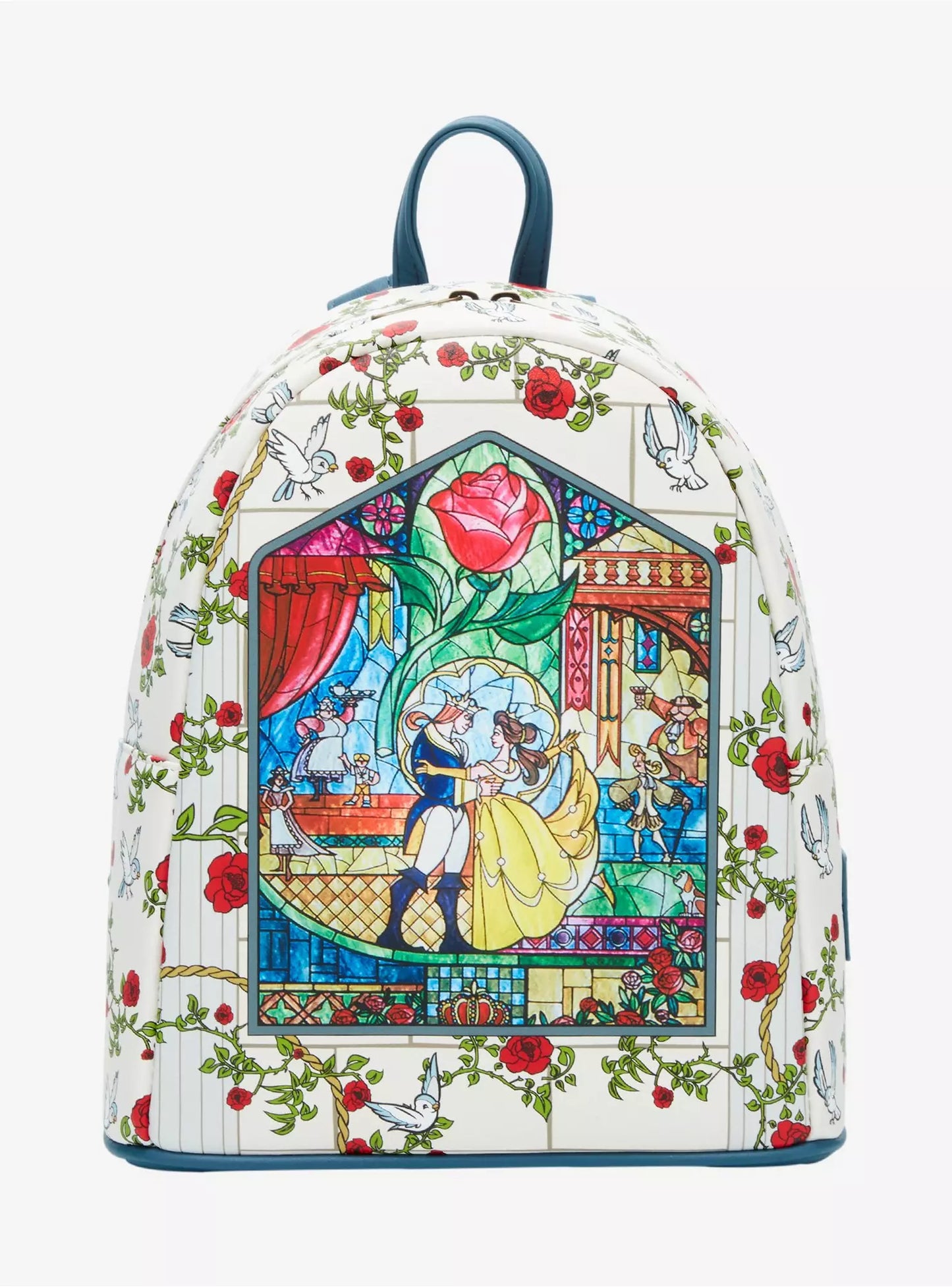 Mini sac à dos Loungefly Disney La Belle et la Bête – Vitrail
