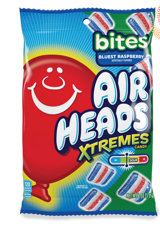 Airheads bites blue raspberry