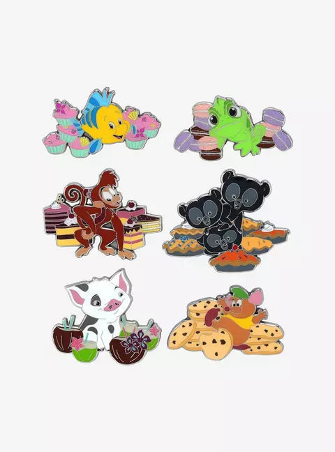 Loungefly Disney Princess Sidekicks & Desserts Blind Box Enamel Pin HT/BL