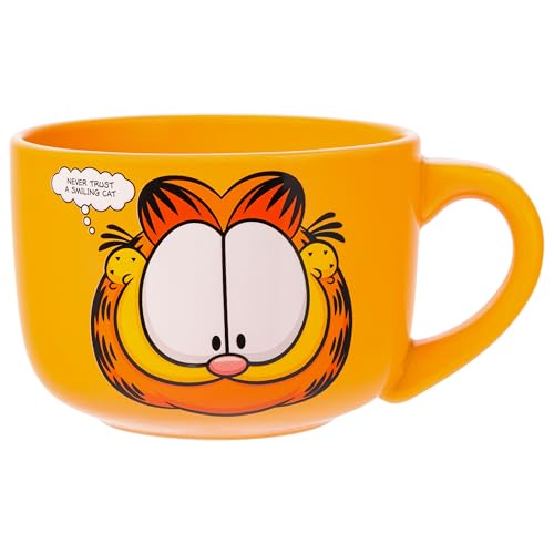 Garfield ceramic mug soup 24oz