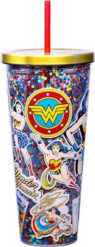 WONDER WOMEN 32OZ GLITTER Spoontiques