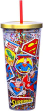 SUPERMAN 32OZ GLITTER