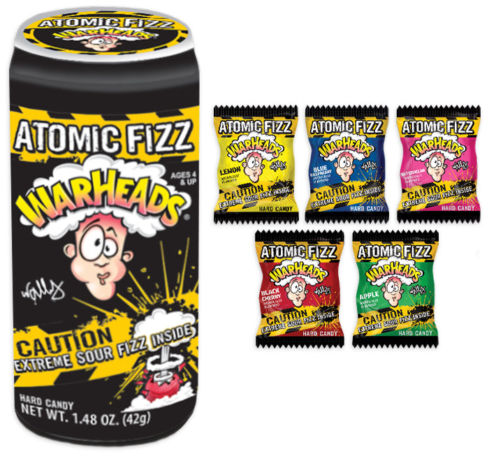 Warheads Atomic Fizz Canister 1.48 oz (42g)