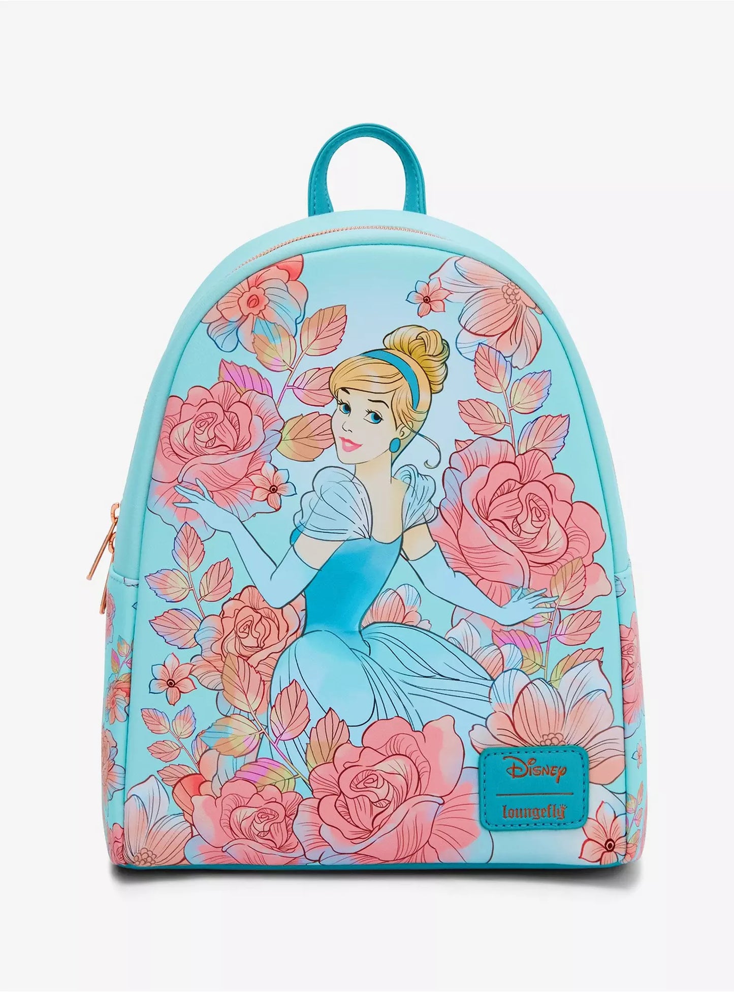 Mini sac à dos Loungefly Disney Cendrillon – Fleurs roses