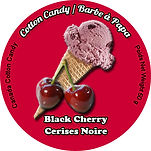 barbe a papa cerise noir