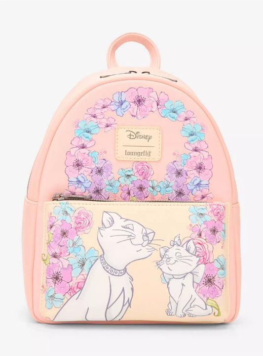 Mini sac à dos Loungefly Disney Les Aristochats – Duchesse & Marie à motif floral