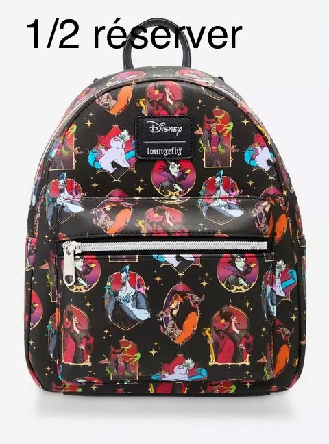 Loungefly Disney Villains Portrait Stars Mini Backpack HT/BL