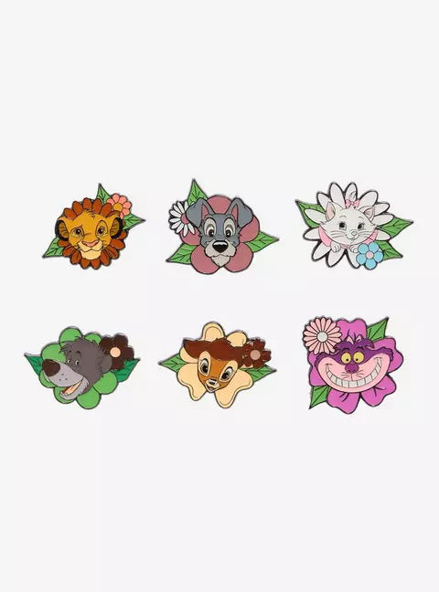 Loungefly Disney Animal Floral Blind Box Enamel Pin HT/BL