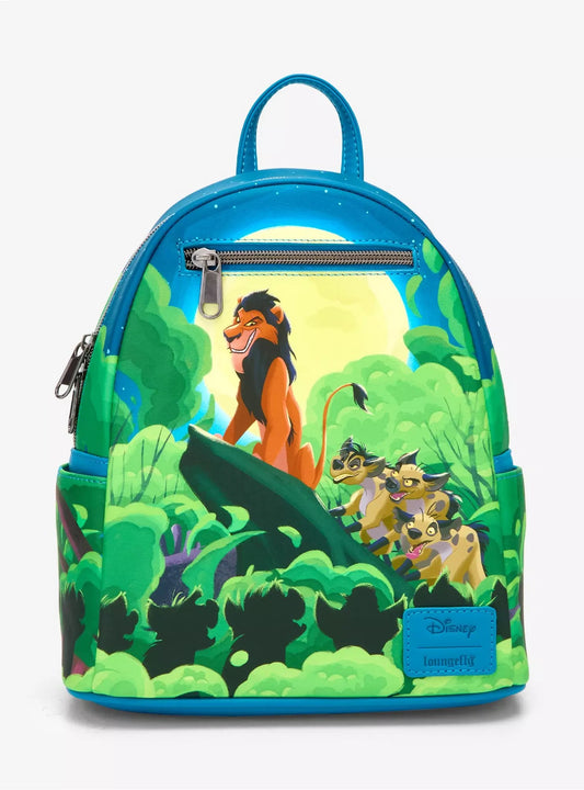 Loungefly Disney The Lion King Scar & Hyenas Mini Backpack HT/BL