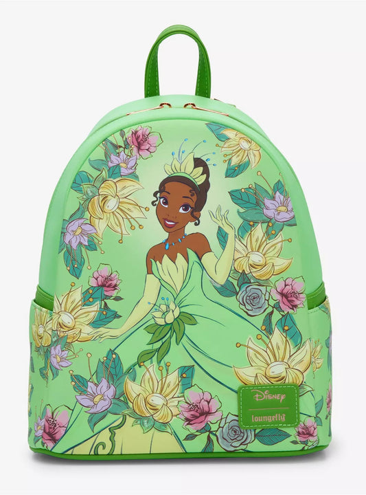 Loungefly Disney The Princess And The Frog Tiana Floral Mini Backpack HT/BL